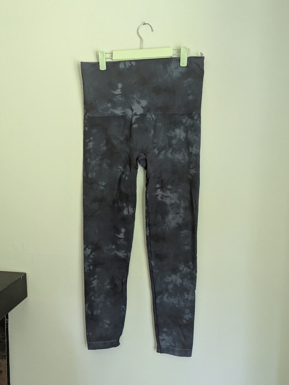 Spanx Women's 2X Look At Me Now Ecocare Ankle Leggings Deep Blue Tie Dye